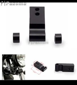 Headlight Extension Block Black For Harley Softail Standard FXST Street Bob FXBB - Picture 1 of 10
