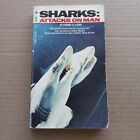 Sharks: Attacks On Man, By George Llano Softcover (Tempo 1975)