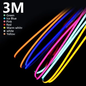3M Flexible LED Strip Light Flexible Neon Flex Rope Silicone Tube with 6 Buckles - Picture 1 of 20