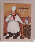Chef Wine Kitchen French Vino 8x10" - 2003 Zaccheo Bernard Print USA - NEW