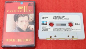 ELVIS COSTELLO - UK CHROME CASSETTE TAPE - PUNCH THE CLOCK - PAPER LABELS - Picture 1 of 4