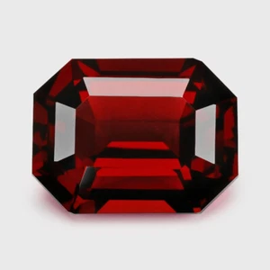 6.50Cts Gorgeous Natural Almandine Garnet Emerald Cut 12x9mm Loose Gem - Picture 1 of 2