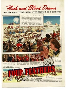 Four Feathers John Clements June Duprez 1939 Vintage Movie Promo Print Ad - Picture 1 of 1