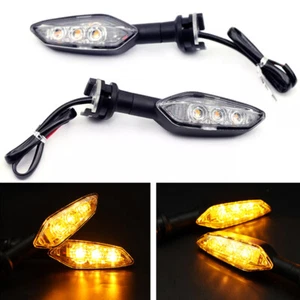 2x Motorcycle Front Rear LED Turn Signal Blinker Light For YAMAHA FZ1/N FZ8 FZ25 - Picture 1 of 10