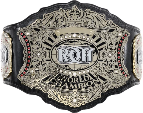 ROH Ring Of Honor World Championship Wrestling Title Belt Zinc Brass Leather Cover