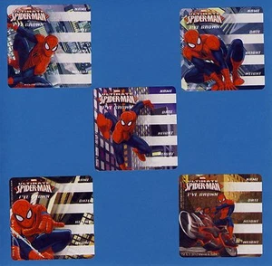 10 Spider-Man I've Grown - Altezza e Peso - Adesivi Grandi - Bomboniere Festa - Foto 1 di 1