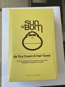 Sun Bum Air Dry Cream & Hair Towel Kit 6 fl oz / 177 ml New Sealed Free Ship - Picture 1 of 7