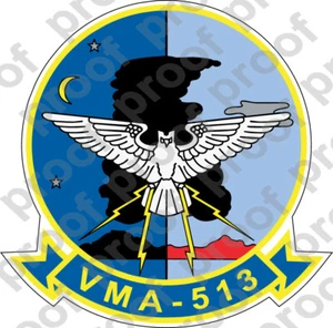 AUFKLEBER USMC VMA 513 FLYING NIGHTMARES ooo USMC Lisc No 20187 - Bild 1 von 1