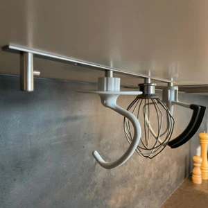4 supporti compatibili con KitchenAid elementi agitabili gancio impastatore listello alluminio - Foto 1 di 7