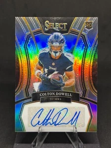 Colton Dowell 2023 Select Rookie Signatures Silver Prizm/399 #RSI-CDO Titans RC - Imagen 1 de 2