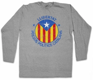 LLIBERTAT CATALONIA HERREN LANGARM T-SHIRT Freedom for Free Independence - Picture 1 of 1