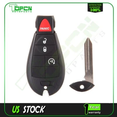 Para RAM 1500 2500 3500 2010 2011 2012 Entrada sin llave Control remoto Coche Llavero Foto 1 de 4