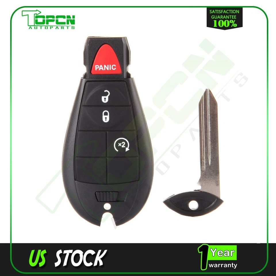 Para RAM 1500 2500 3500 2010 2011 2012 Entrada sin llave Control remoto Coche Llavero Foto 1 de 4