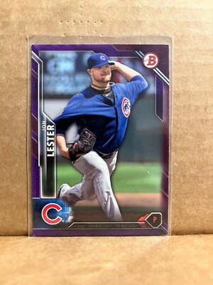 Jon Lester 2016 Bowman Paper Purple /250 #17 - Image 1 of 2