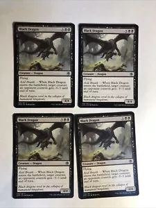 4x Mtg D&D Forgotten Realms Black Dragon NM/M Magic The Gathering Mtg - Bild 1 von 2