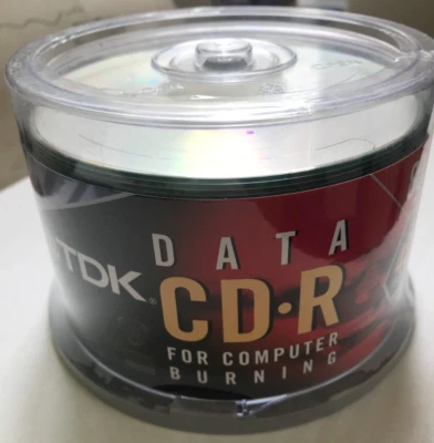 Sealed TDK CD-R Data 80 Minute 700 MB  48x 50-Pack Spindle - Image 1 of 4