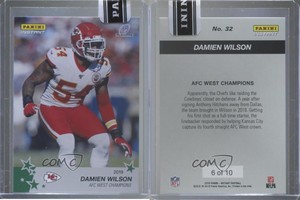 2019 Panini Instant NFL NFL Playoffs Green /10 Damien Wilson #32