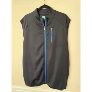 Pro Tour Performance Golfweste sportlich ärmellos durchgehender Reißverschluss Jacke blaue Akzente - Bild 1 von 5