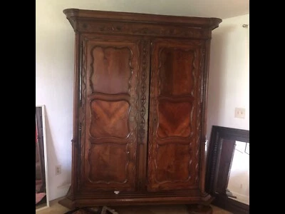 Antique French Provincial Country Armoire - Image 1 of 2