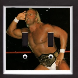 HULK HOGAN LIGHT SWITCH PLATE WWE WRESTLING WRESTLEMANIA - Picture 1 of 1