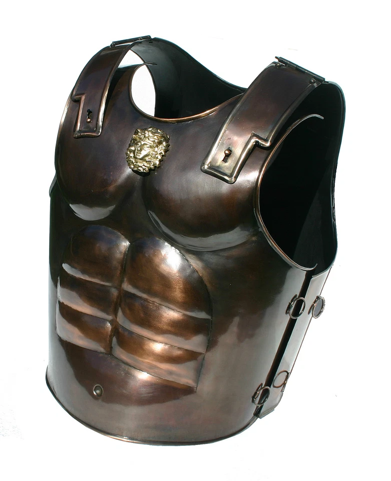 Brustpanzer Lorica Muskelrüstung Rüstung Gladiator Ritterhelm Mittelalter R247 - Bild 1 von 1