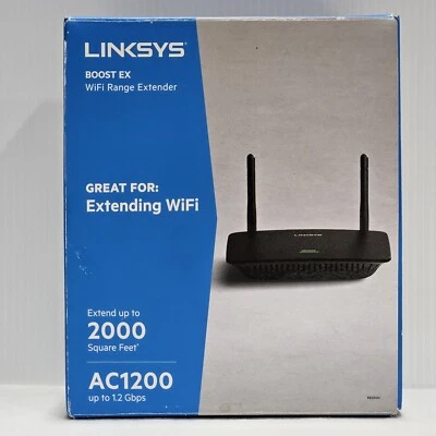 Linksys RE6500 AC1200 Max WiFi Gigabit Range Extender New/Opened Box - Image 1 of 4