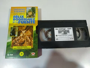 Felix Rodriguez de la Fuente Rapaces Nocturnas Diurnas VHS El Hombre y la Tierra - Imagen 1 de 3