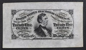Fr. 1294 Third Issue 25 Cents Fractional Currency Wide Specimen - Picture 1 of 3