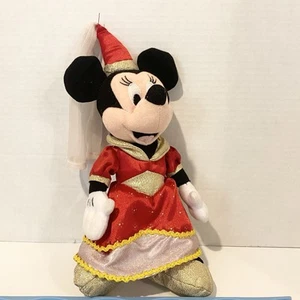 Disney Theme Park Plush Princess Minnie Mouse Satin Pink Dress Hat 12" - Picture 1 of 7