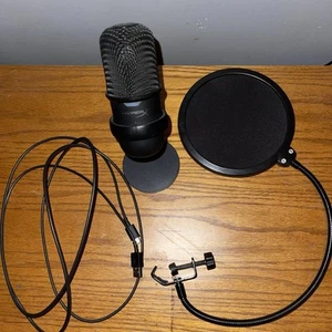 HyperX SoloCast Wired Electric USB Condenser Microphone With Pop Filter - Zdjęcie 1 z 4