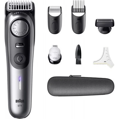 BRAUN KÖRPERPFLEGE Braun BT9520 Beard Trimmer Bartschneider schwarz/chrom 52 Schnittpositionen NEU