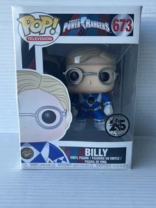 Funko POP! Billy Blue Ranger ohne Helm #673 BESCHÄDIGTE BOX SIEHE BILDER - Bild 1 von 4