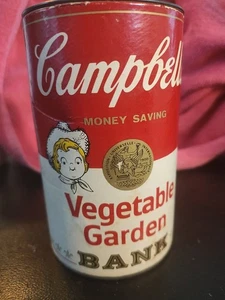 Vecchio banco zuppa di verdure condensate Campbells vintage vuoto - Foto 1 di 8