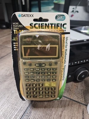 Scientific Calculator Datexx DS-700 Math Trigonometry Algebra Earth Friendly LCD - Image 1 of 4