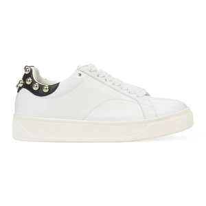 Neu im Karton Lanvin WEISS/SILBER DDB0 AVEC NIETEN SNEAKER GRÖSSE 36 590 $ - Bild 1 von 9