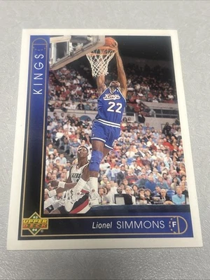 Lionel Simmons 1993-94 Upper Deck #99 Sacramento Kings - Image 1 of 2