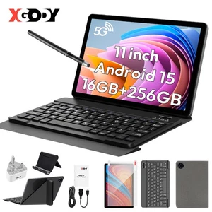 TAB NEW Android 15 16+256GB ROM (1TB TF) 11inch WiFi 8000mah Dual Camera 2K IPS - Picture 1 of 20