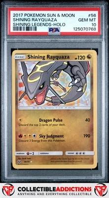 2017 Pokemon Sun & Moon Shining Legends #56 Shining Rayquaza  PSA 10 - Image 1 of 2