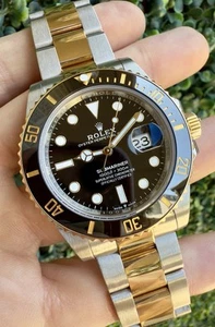 2022 Rolex Submariner Date 41mm Ceramic BLACK Steel Two-Tone 18K 126613LN B&P - Picture 1 of 20