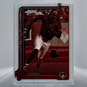 2025 Topps Chrome - #252 Oneil Cruz Sepia Refractor - Pittsburgh Pirates - Picture 1 of 2