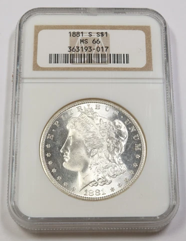 1881 S NGC MS66 | Silver Morgan Dollar - $1 US Coin #41211A Cover