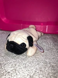 TY BEANIE BABY Pugsly Dog - Picture 1 of 1