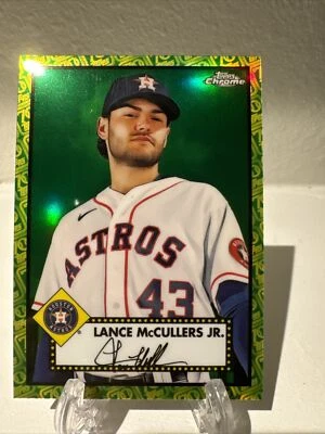 2021 Chrome Platinum Anniversary Green/Yellow Refractor LANCE McCULLERS, JR. - Image 1 of 4