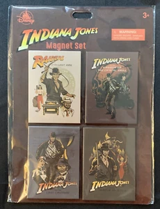 Disney Indiana Jones 4 Piece Magnet Set NEW - Picture 1 of 2