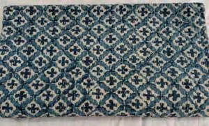 Indigo Kantha quilt blue kantha handmade indian block print kantha bedspread art - Picture 1 of 4