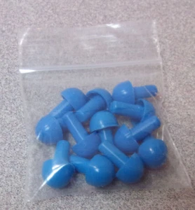 Vtg Invicta 1972 Master Mind Game (12) BLUE Code Pegs "Replacement Part Pieces" - Picture 1 of 2