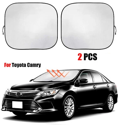 Para Toyota Camry 1989-2021 2 peças para-brisa de carro tela de proteção solar viseira de bloco UV - Imagem 1 de 4