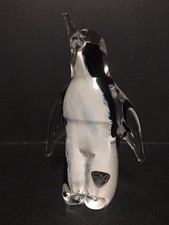 RARE 1960'S FM KONSTGLAS RONNEBY SWEDEN STUDIO ART GLASS SCULPTURE PAPERWEIGHT!