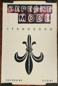 Póster promocional original de Depeche Mode Its No Good Mute Records 1987 - Imagen 1 de 1