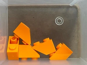 LEGO Parts - Orange Slope Inverted 45 2 x 1 - No 3665 - QTY 5 - Picture 1 of 1